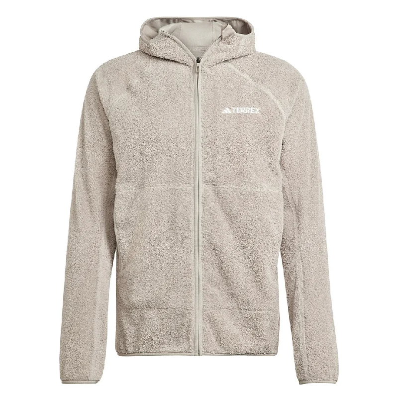 Online Only adidas - Men's Terrex Techrock Reversible High-Pile Fleece Hooded Jacket (IB1865)