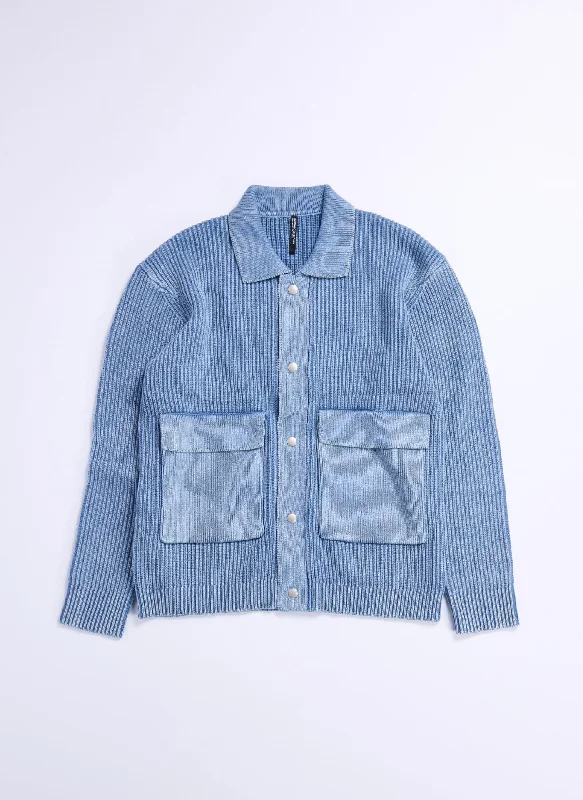 Big Deal Heavy Washed Knitted Worker Jacket