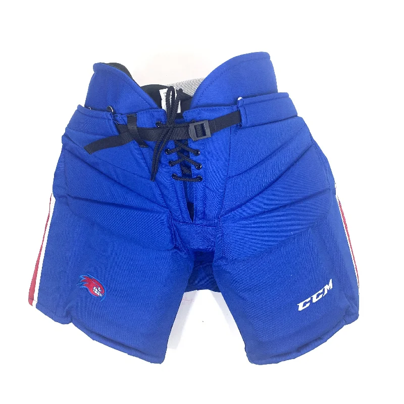 New Markdowns CCM HPG12A - NCAA Pro Stock Hockey Goalie Pants (Blue/Red)