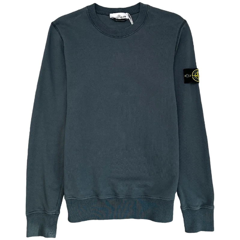 Buy Now Men's Applique Logo Sweatshirt Blue Size S