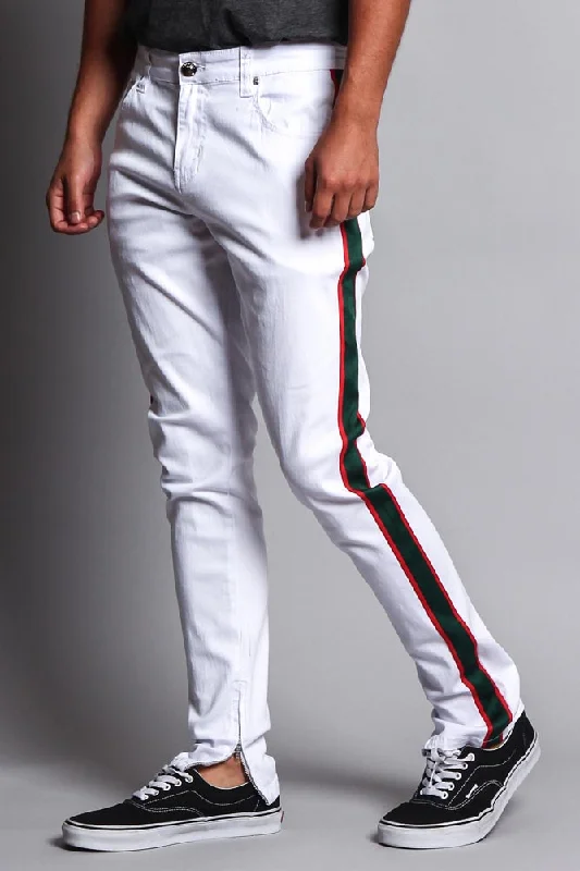Buy More, Save More Men's G Stripe Zippered Track Style Pants