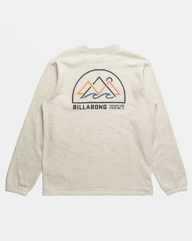 Lowest Price Billabong Compass Crew Sweatshirt-Oatmeal Heather