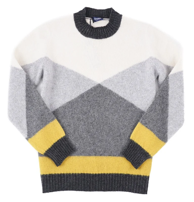 Price Cut Drumohr Patterned Lambswool Sweater