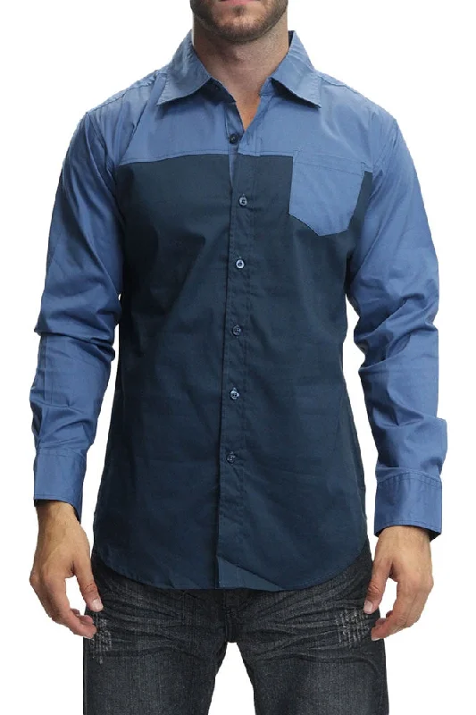 Instant Discount Double Accent Color Block Shirt