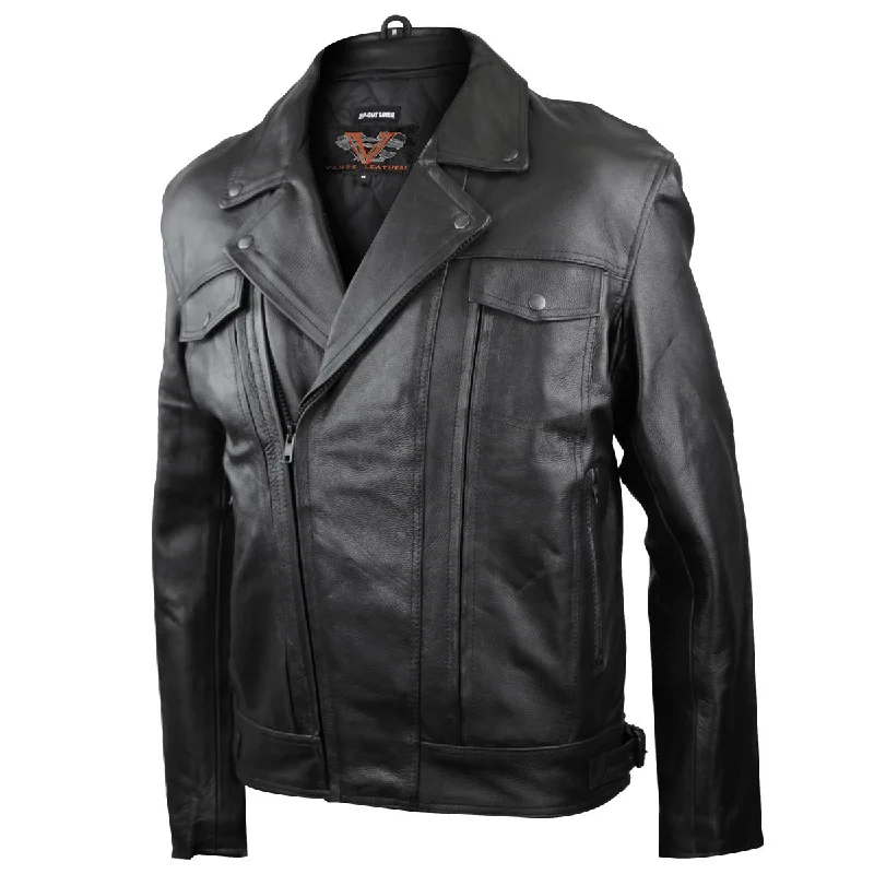 Hurry In VL512 Vance Leather Men's Double Pistol Pete Leather Jacket