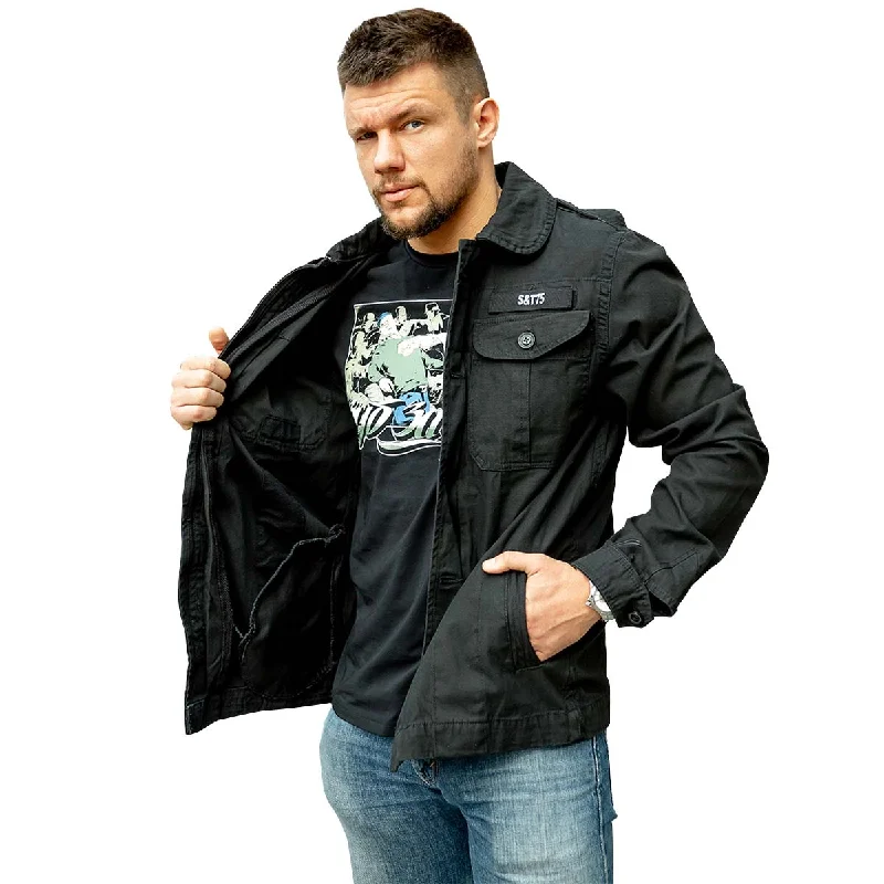 Crazy Deals Surplus Heritage Vintage Jacket Black
