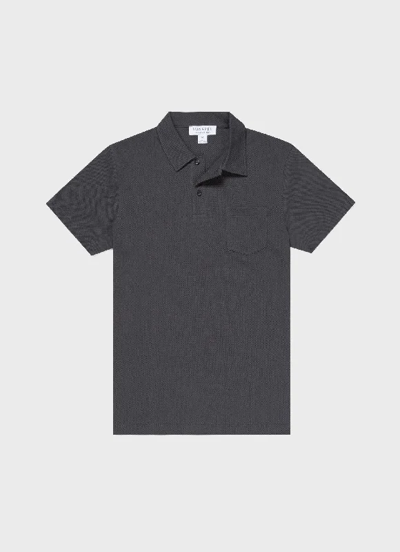 Huge Discounts Men's Riviera Polo Shirt in Charcoal