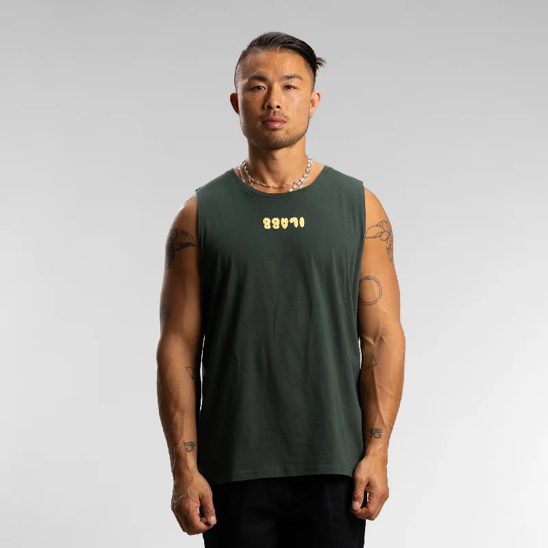 Weekend Deal Puff Block Tank Unisex MILITARY