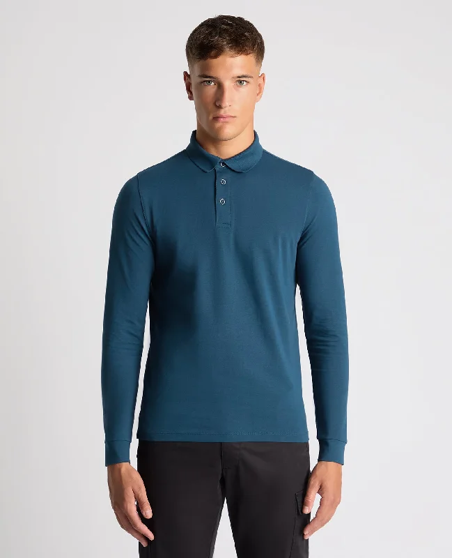 Time-Limited Offer Tapered Fit Cotton-Stretch Polo Shirt