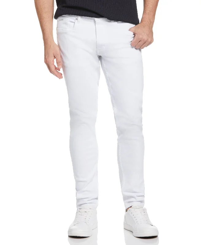Mega Deal Recover™ Slim Tapered Fit White Denim Jeans