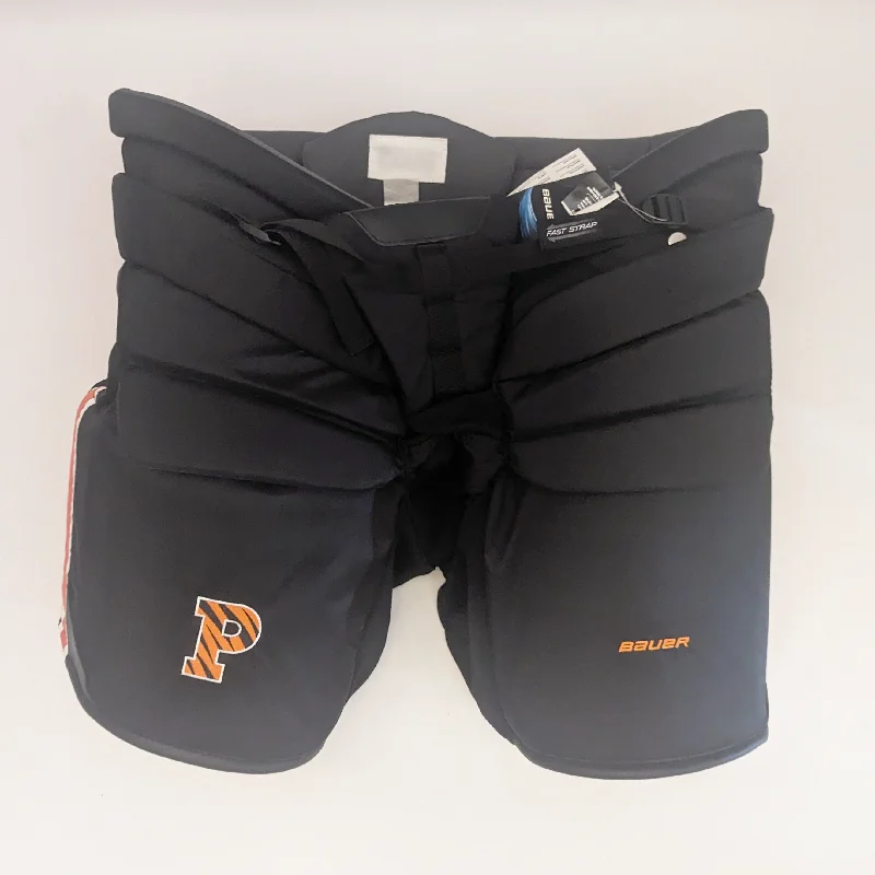 Savings Galore Bauer - NCAA Pro Stock Hockey Goalie Pants (Black/Orange)