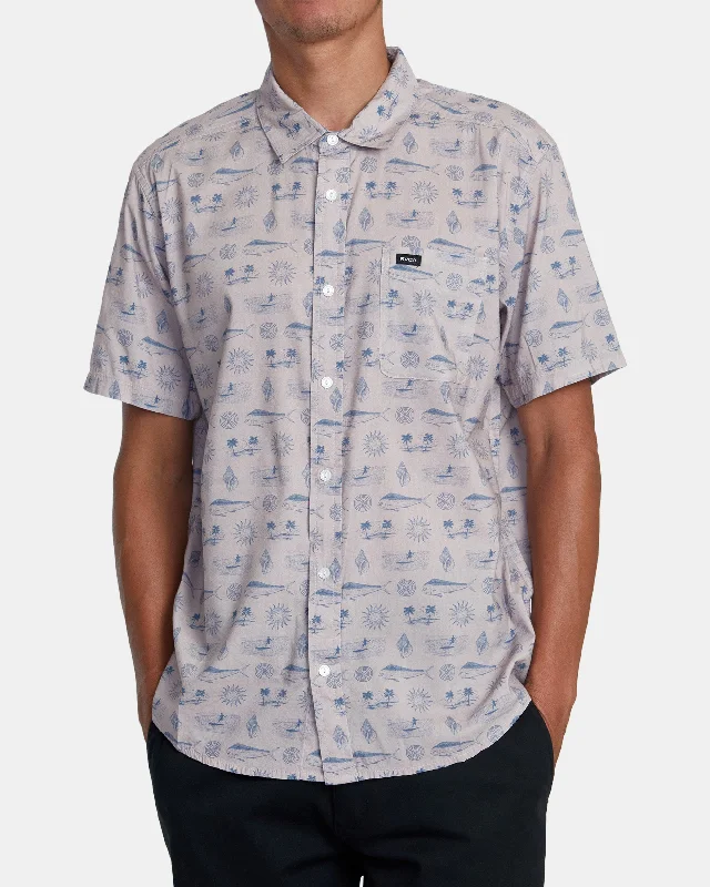 Weekend Savings Spree Dorado Short Sleeve Shirt - Pale Mauve