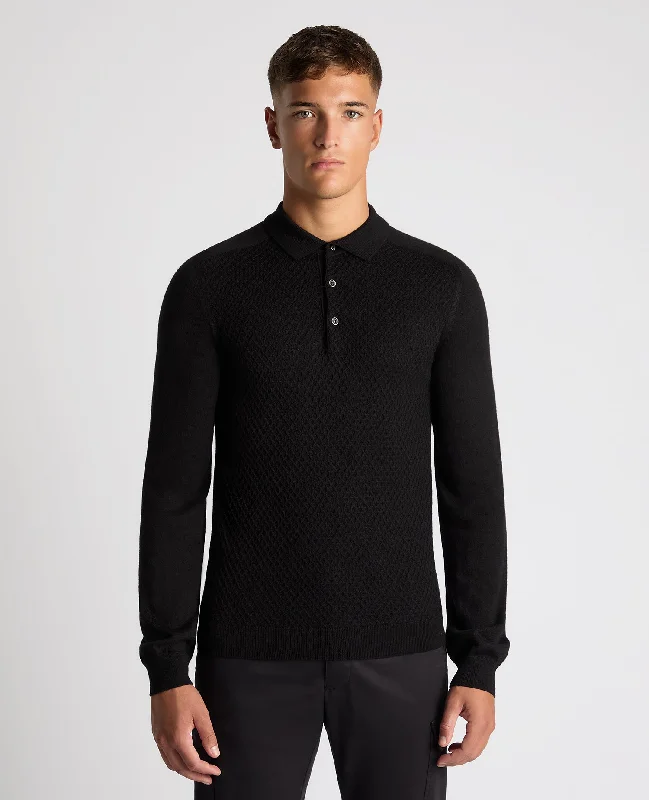 Hurry In Slim Fit Merino Wool-Blend Knitted Polo