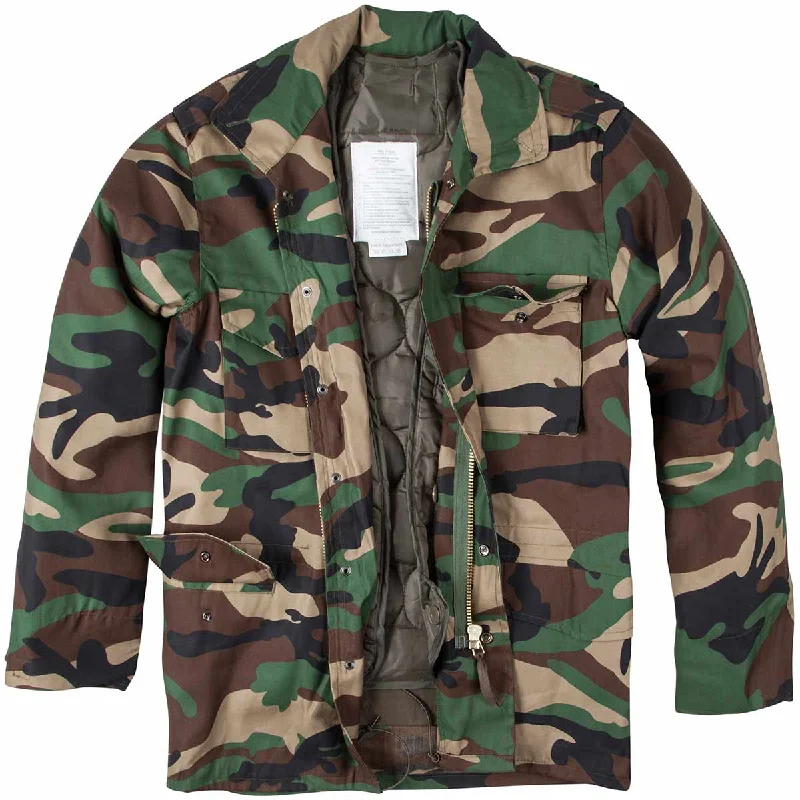 Today Only M65 Field Jacket with Detachable Liner Woodland Camo