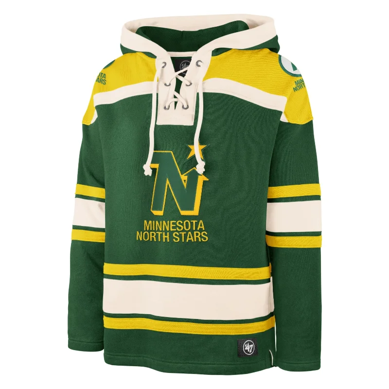 Hot Deal MINNESOTA NORTH STARS VINTAGE SUPERIOR '47 LACER HOOD