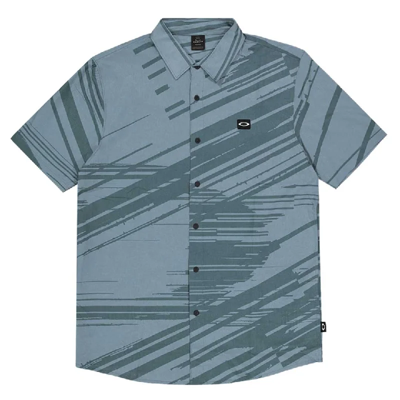 Overstock Sale Oakley - Men's Tempo Woven Short Sleeve Shirt (FOA404022 6EV)