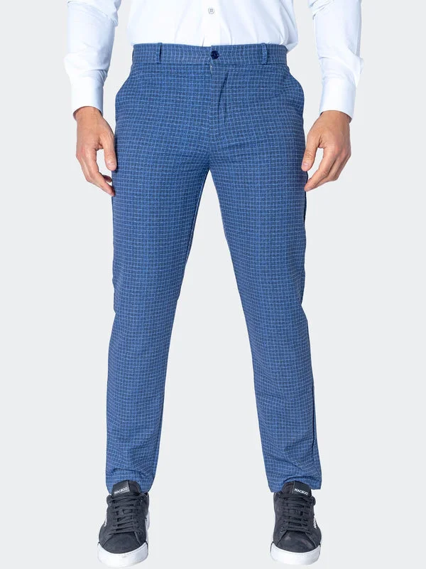 Weekend Specials to Delight Maceoo Stretch Pant | Pants Square Blue