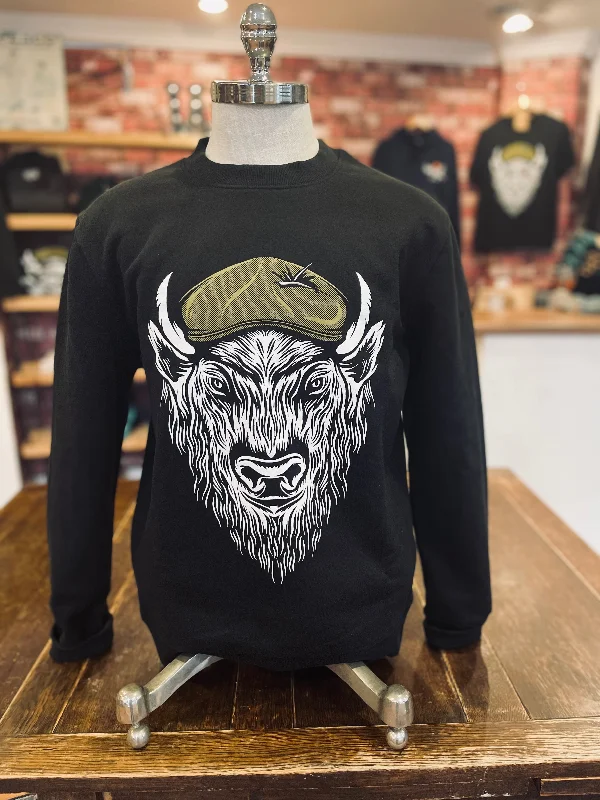 Weekend Discounts to Celebrate Winston’s - Bison Sweatshirt - Black