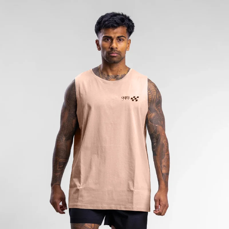 Reduced Prices Checkered Block Tank Unisex Clay