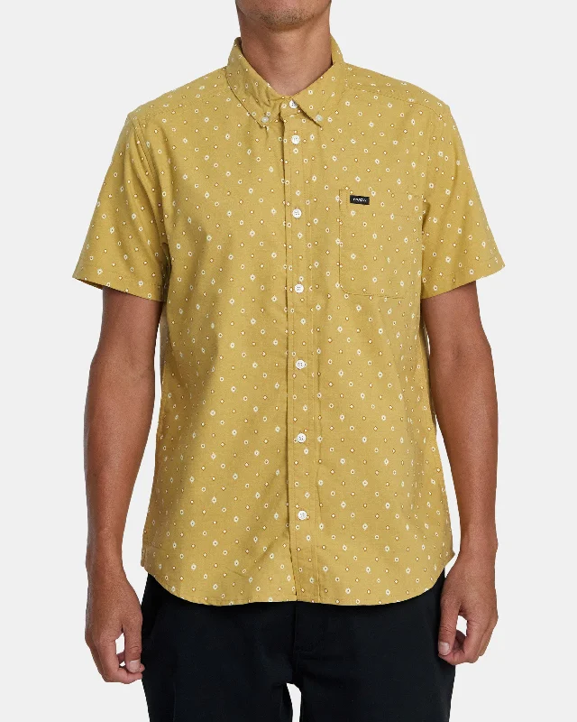 Mega Sale That'll Do Print Short Sleeve Shirt - Vintage Gold