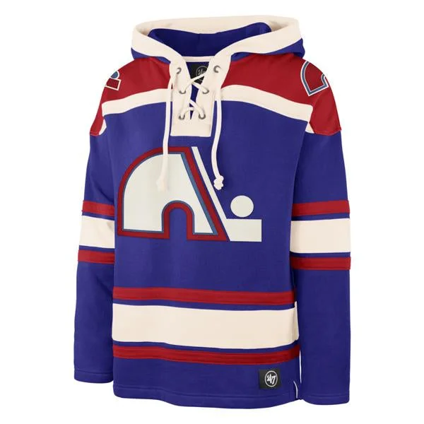 Instant Savings QUEBEC NORDIQUES VINTAGE SUPERIOR '47 LACER HOOD