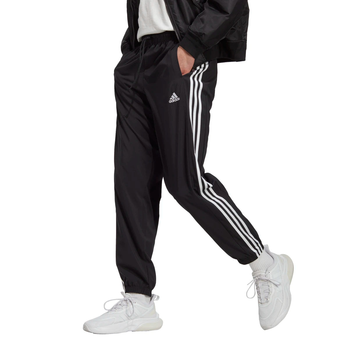 Don’t Miss Out adidas Men's Aeroready Essentials Elasticated Cuff Woven 3-Stripes Pants (Tall)