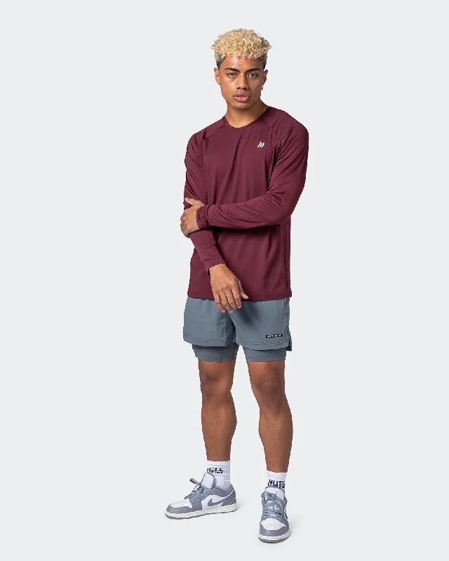 Super Bargain Cross Train Long Sleeve Top - Dark Plum