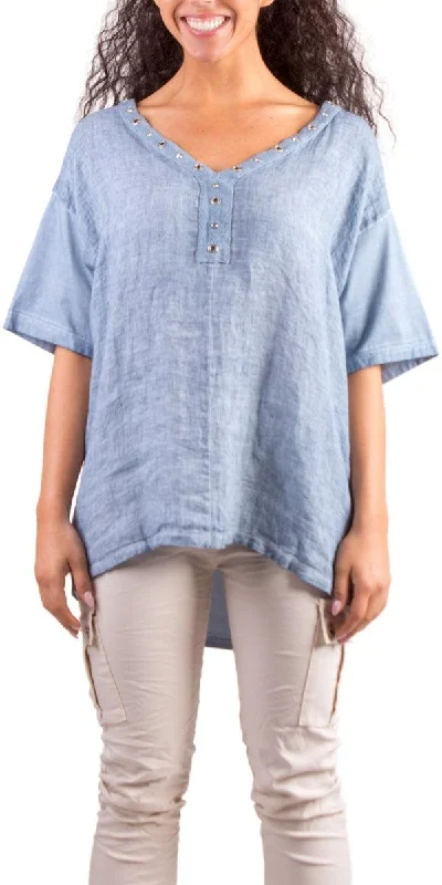 Aldina Linen Top