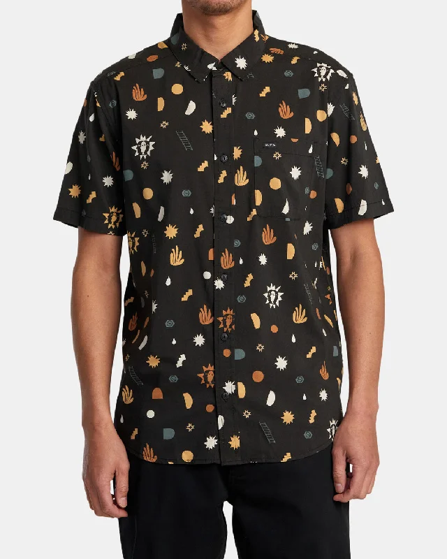 Weekend Savings Spectacle Anytime Short Sleeve Shirt - Pirate Black