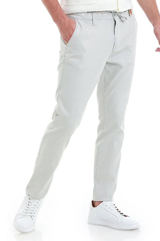 Deal of the Day Dynamic Fit High Waist Cotton Blend Light Gray Jogger