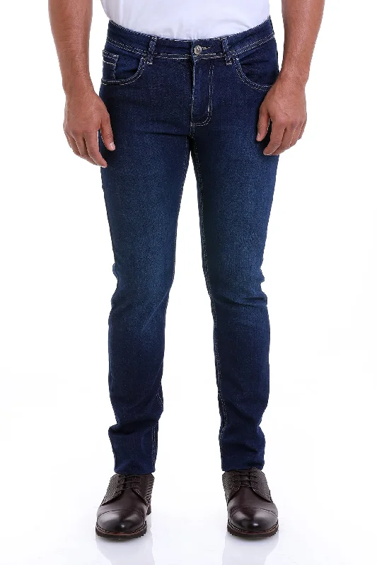 Massive Deals Dynamic Fit 5 Pocket Low Waist Cotton Navy Denim Jeans