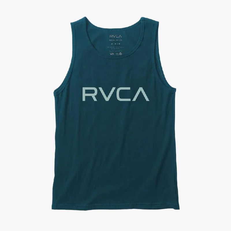 Midnight Sale Rvca Mens Big Rvca Vest Duck Blue