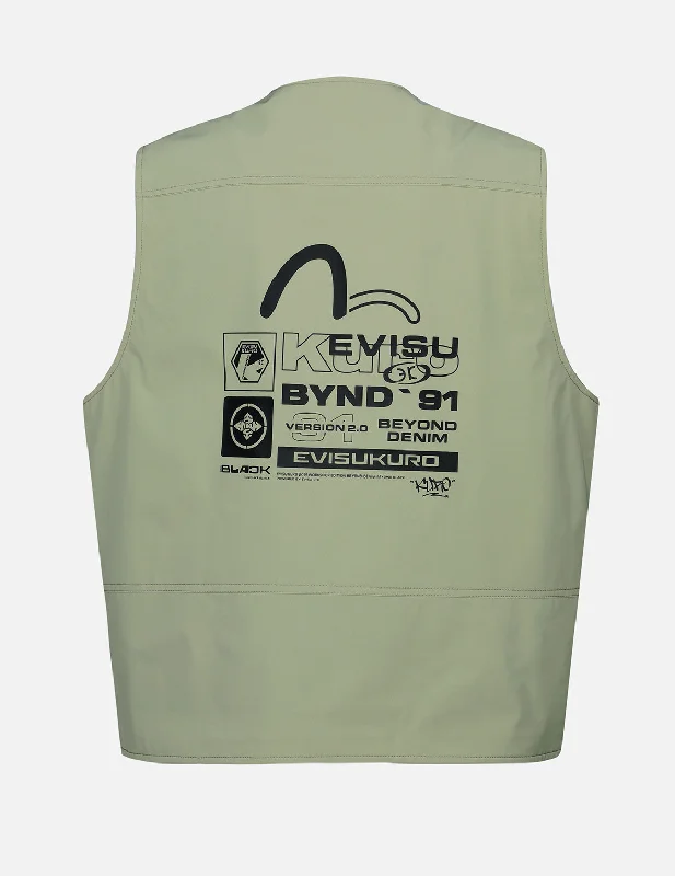 Weekend Bargains to Snag Logo Print Utility Vest