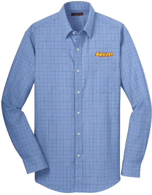 Weekend Shopping Bliss Red House Windowpane Plaid Non-Iron Shirt