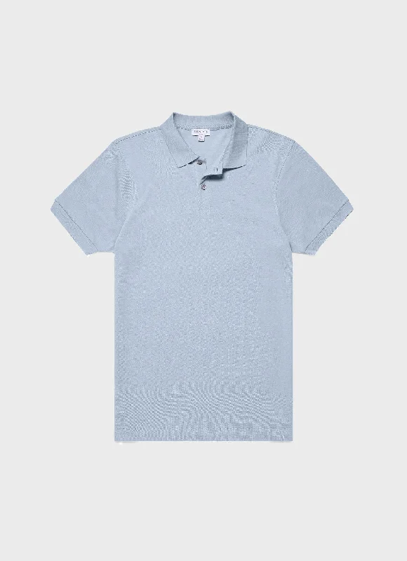 Weekend Deals That Spark Men's Piqué Polo Shirt in Smoke Blue