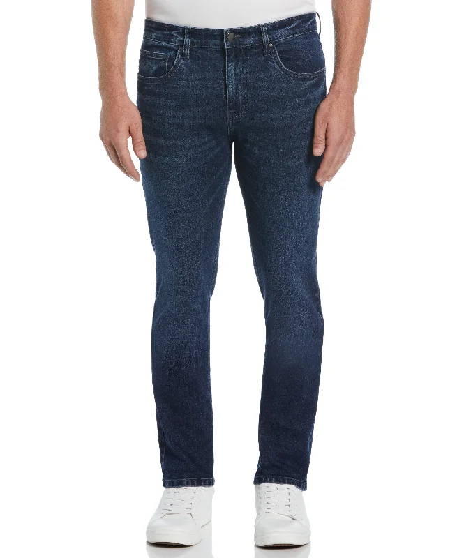 Amazing Deals Slim Fit Dark Wash Indigo 5-Pocket Denim Jeans