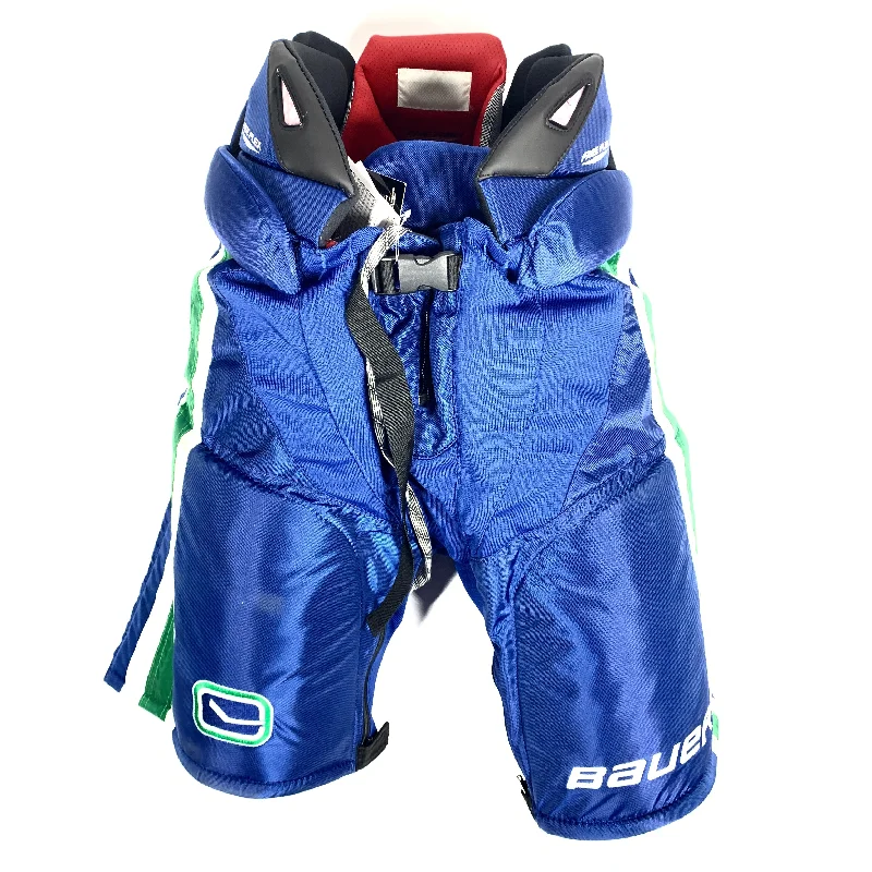 YEAR-End Sale Bauer Vapor - NHL Pro Stock Hockey Pant - Vancouver Canucks (Blue/Green/White)