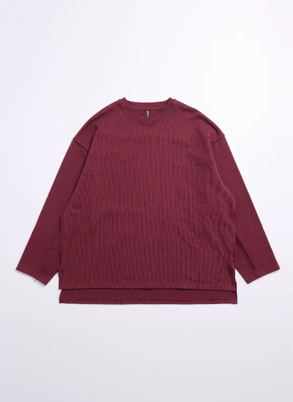 Unmissable Offer Heavy Cotton Jersey Raw Edge Top