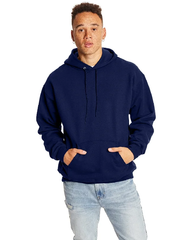 Steals and Deals Hanes Ultimate Cotton Pullover Hoodie Sweatshirt | Navy