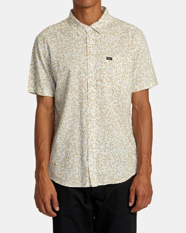 Weekend Offers That Please Botanical Short Sleeve Shirt - Natural