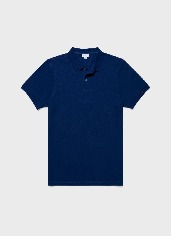 Flash Sale Men's Piqué Polo Shirt in Space Blue