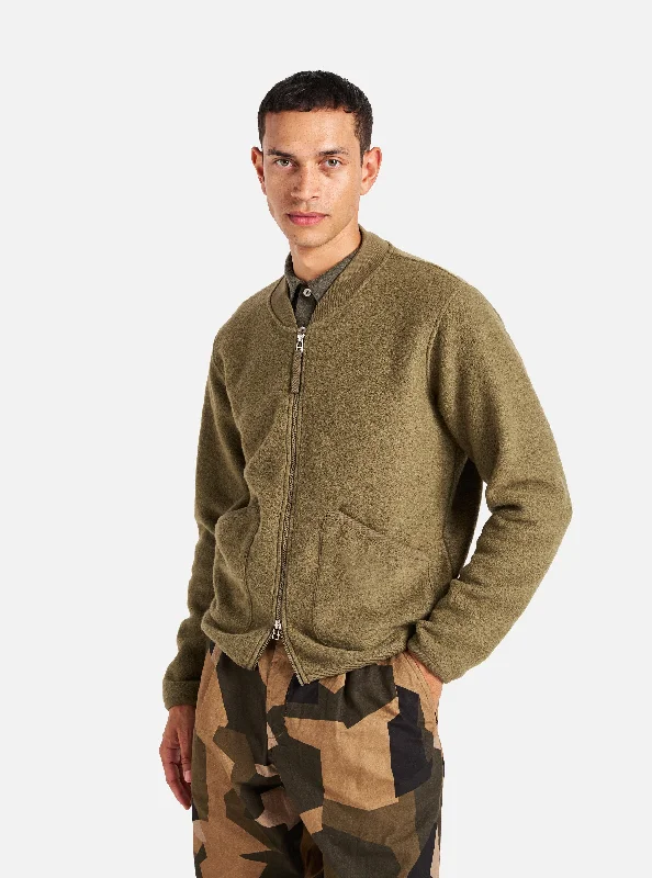 Today’s Deal Universal Works Zip Bomber in Lovat Wool Fleece