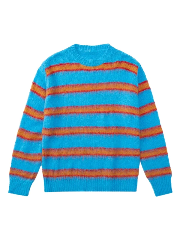 Final Offer Thesupermade Color Contrast Striped Sweater