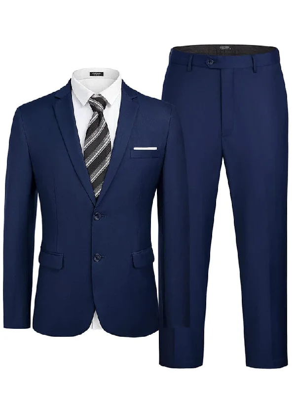 Unmissable Offer 2 Piece Suits Set Slim Fit Tuxedo Jacket Suits (US Only)