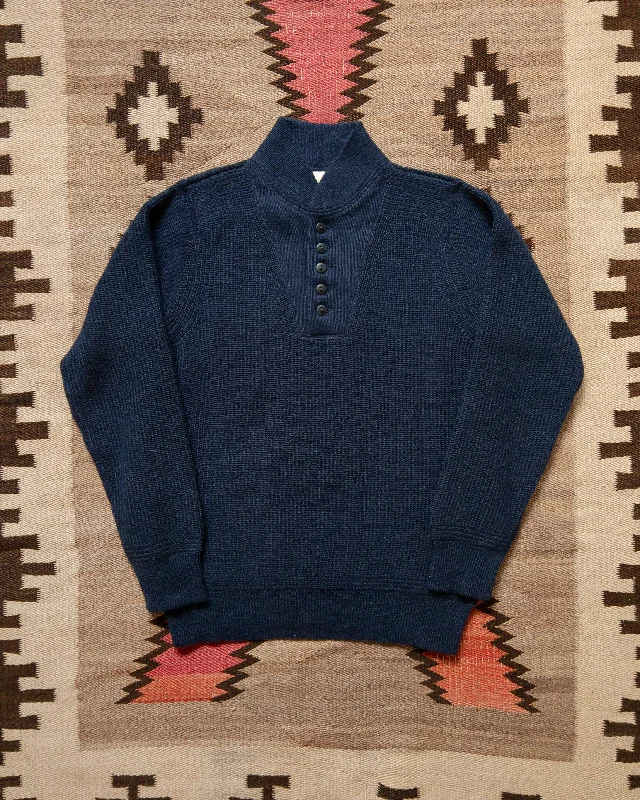 Shop the Weekend Away Alpaca Submariner Henley - Vintage Navy