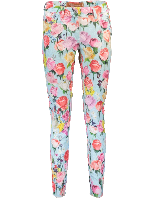 Floral Stretch Denim