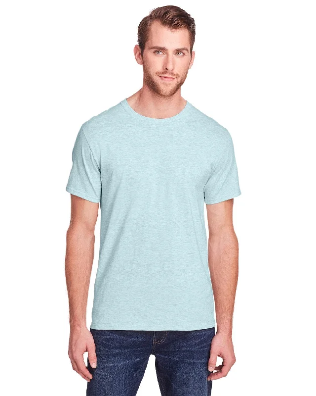 Exclusive Access Fruit of the Loom Adult ICONIC T-Shirt | Aqua Velvet Hthr