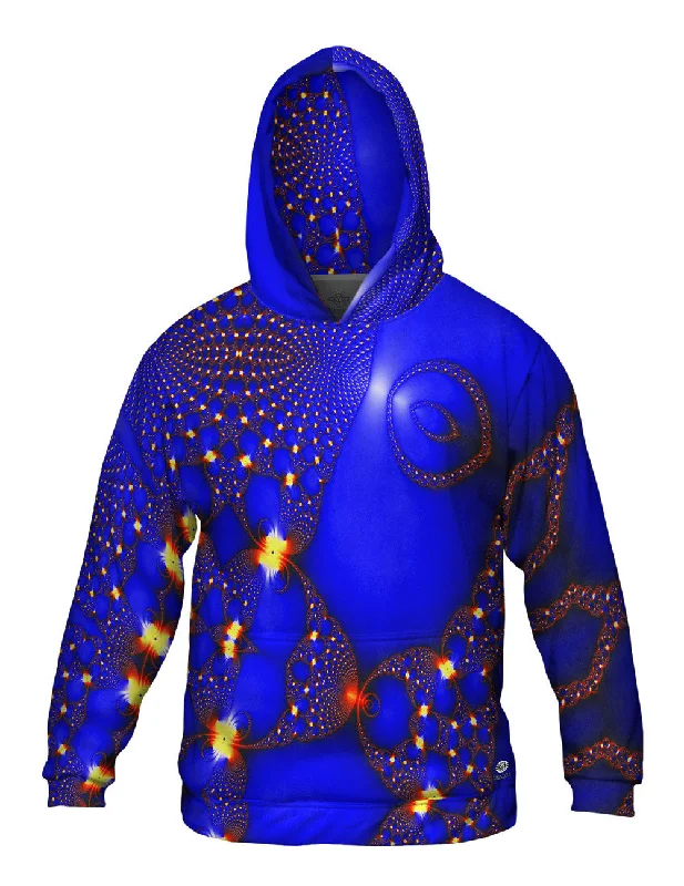 Final Clearance Blue Fractal Web