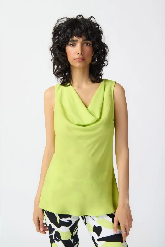 Joseph Ribkoff Key Lime Cowl Neck Sleeveless Top 241103