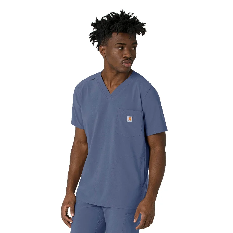 Weekend Offers That Delight Carhartt Force Cross-Flex Men's V-Neck Scrub Top - Riverside